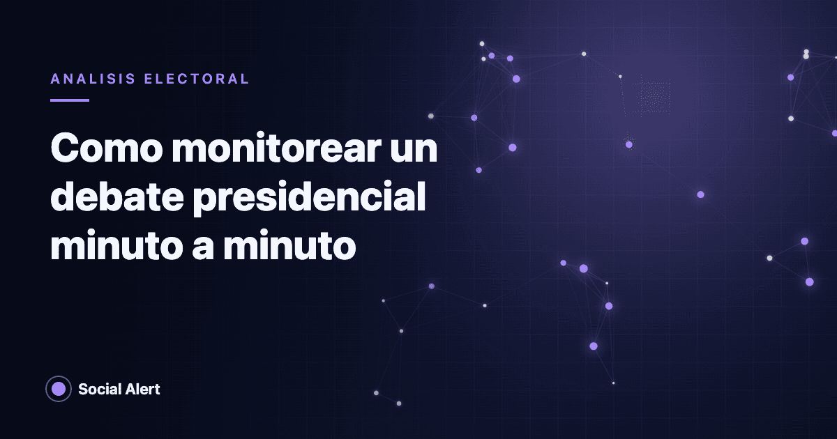 Portada: monitoreo de un debate presidencial