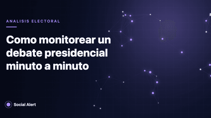 Portada: monitoreo de un debate presidencial
