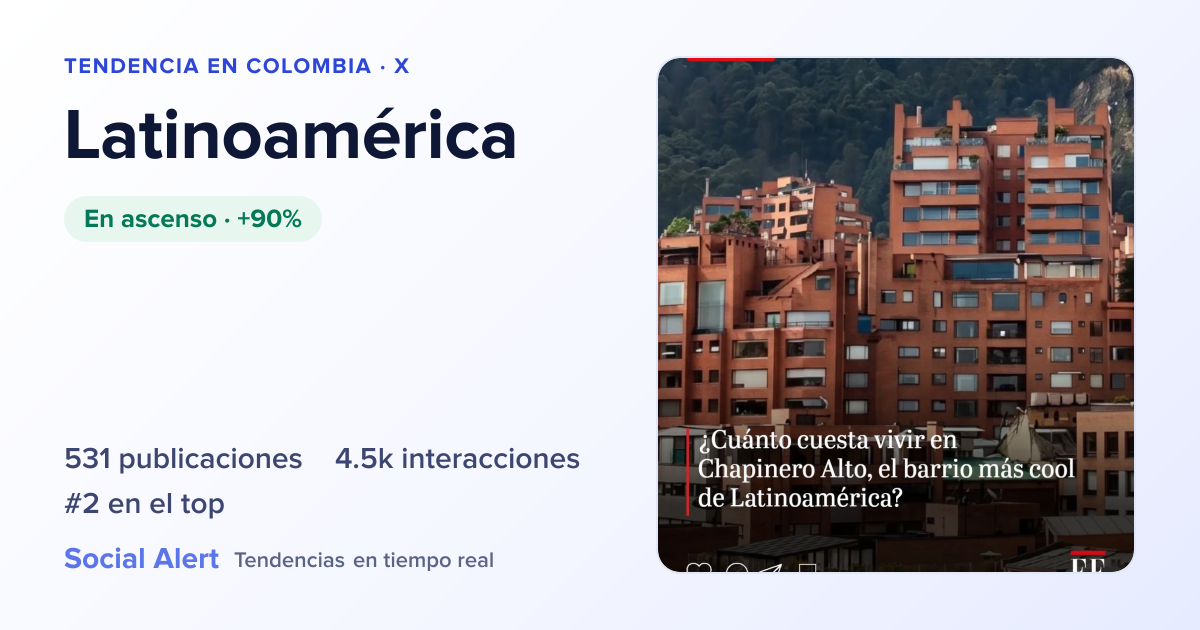 Latinoamérica: tendencia en Colombia | Social Alert